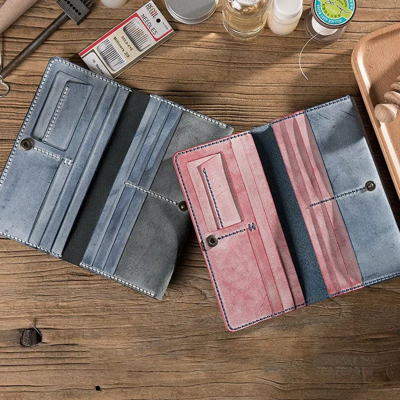 BABYLON™ DIY Minimalist Leather Wallet for Mens