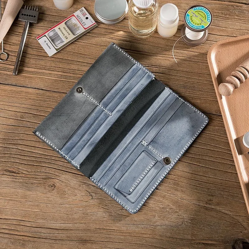 BABYLON™ DIY Minimalist Leather Wallet for Mens