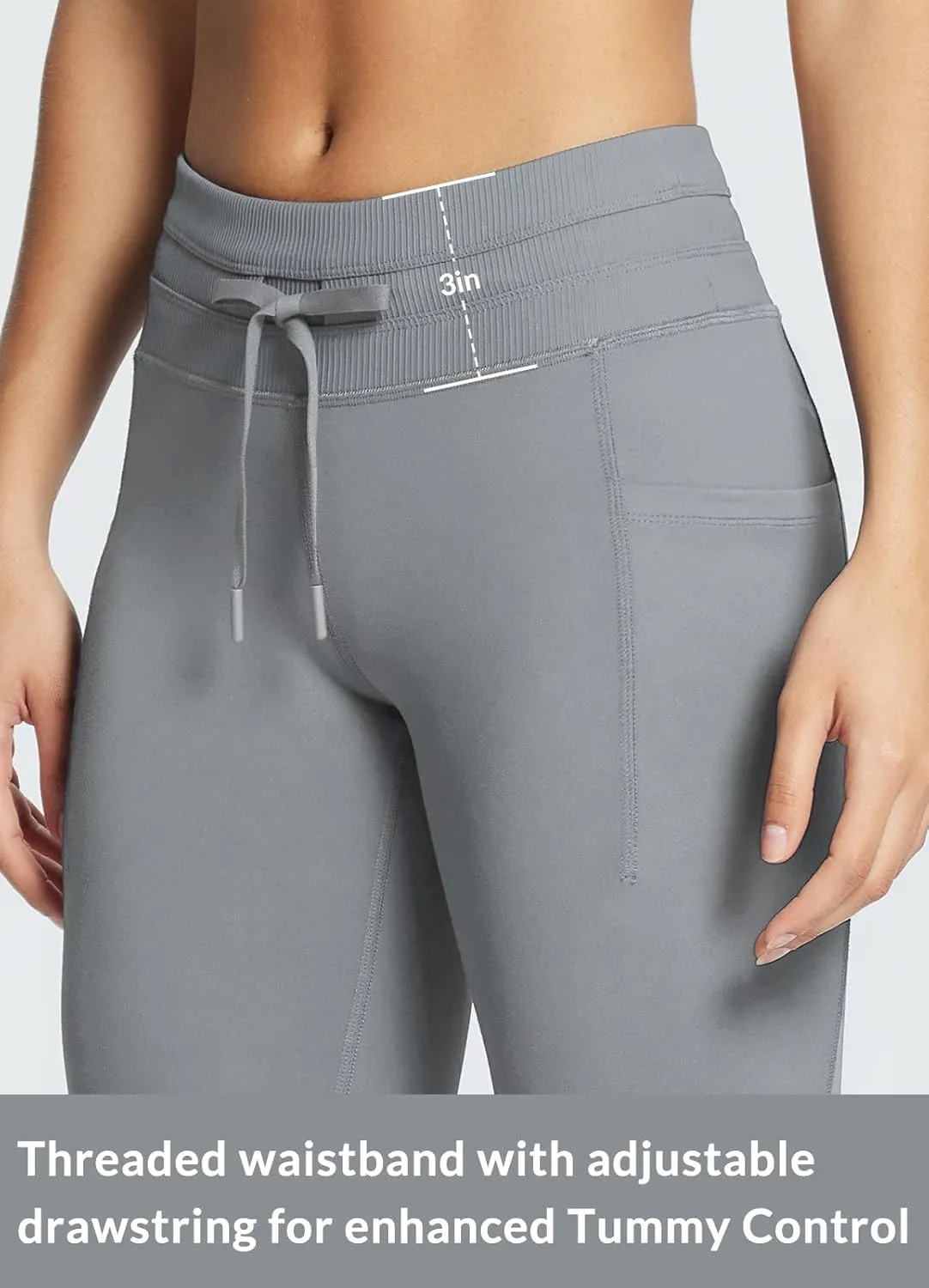baleaf Women's Fleece Lined High Waisted Leggings Water Resistant Thermal Warm Winter Tights Ski Hiking Pants with Pockets