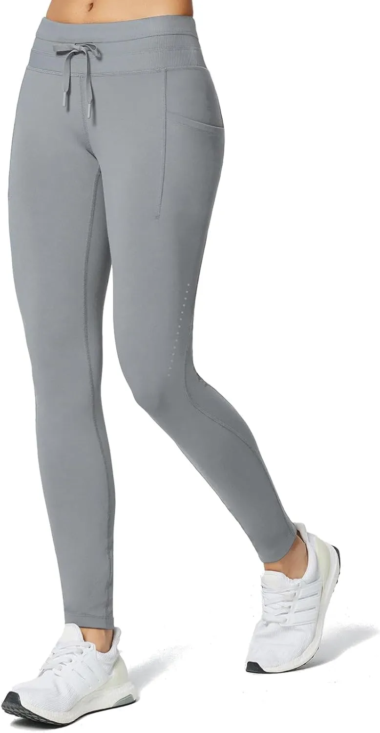 baleaf Women's Fleece Lined High Waisted Leggings Water Resistant Thermal Warm Winter Tights Ski Hiking Pants with Pockets
