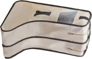 Boots Storage Bag Visible Dustproof Foldable Boot Bag Travel Shoe Bag Home Boot Storage Bag Shoe Storage Bag Visible Dustproof Long Boot Cover for Outdoor Travel (Beige L)