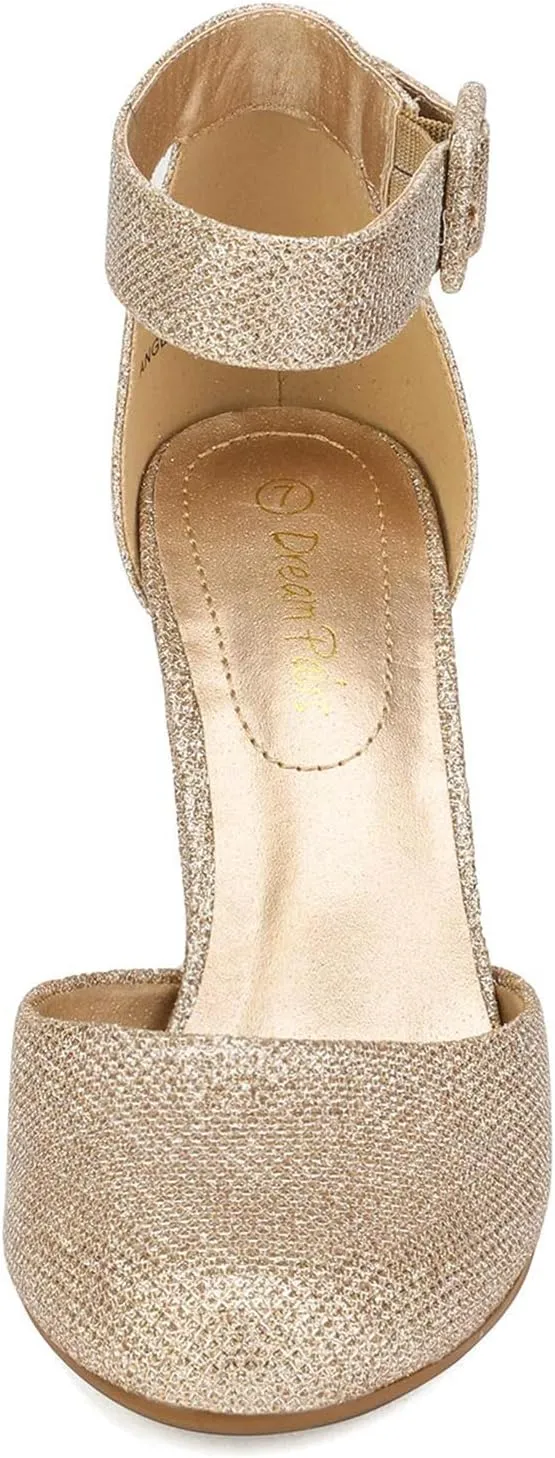 DREAM PAIRS Women's High Heel Ankle Strap Closed Toe Chunky Wedding Pumps Shoes