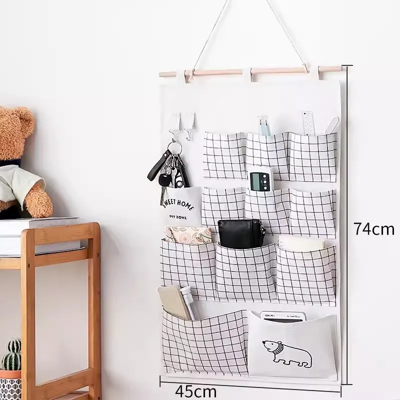 Elegant Fabric Wall-Mounted Storage Organizer