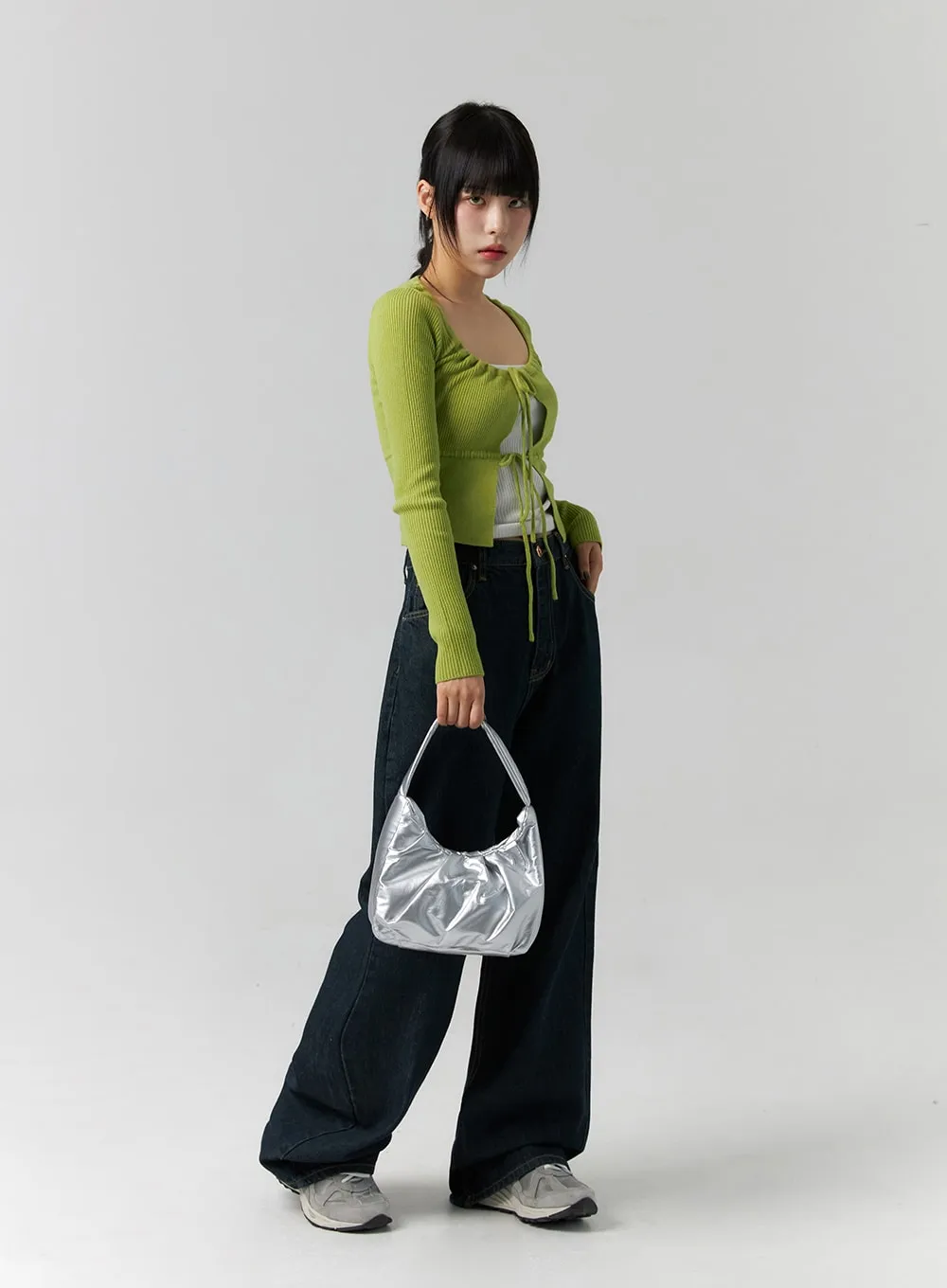 Faux Leather Shoulder Bag CS318