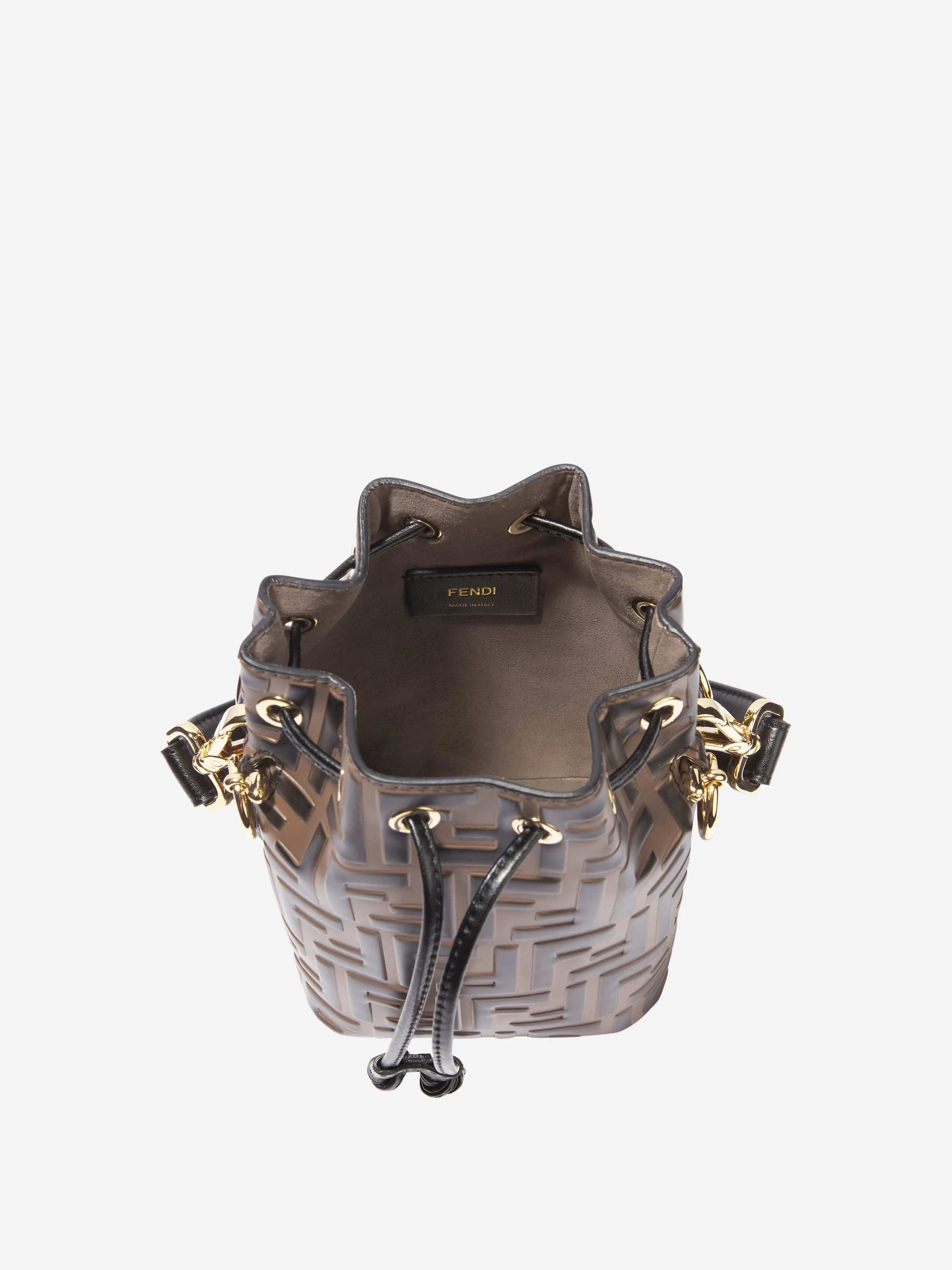 Fendi Girls Drawstring Logo Bag (H:18cm)
