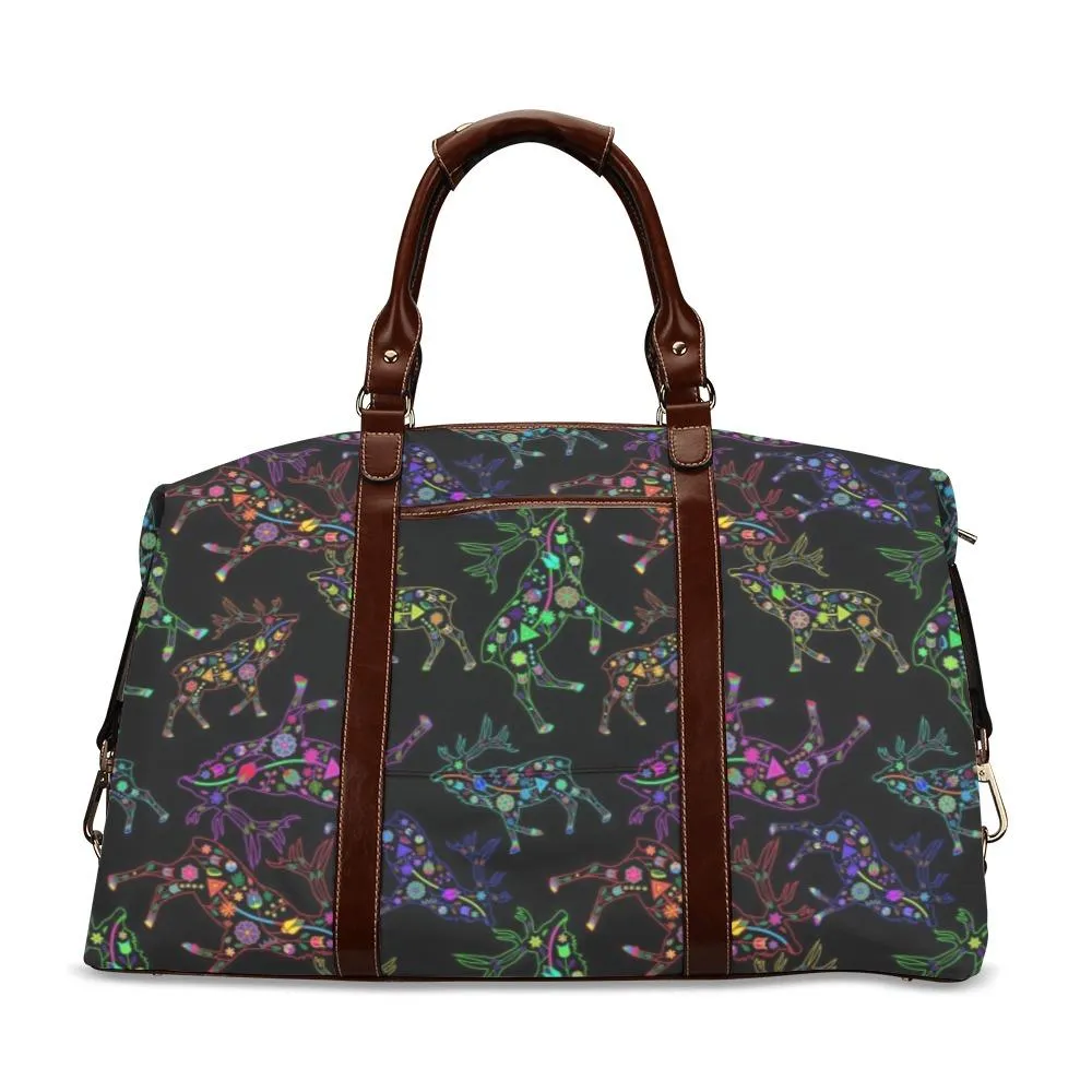 Neon Floral Elks Classic Travel Bag