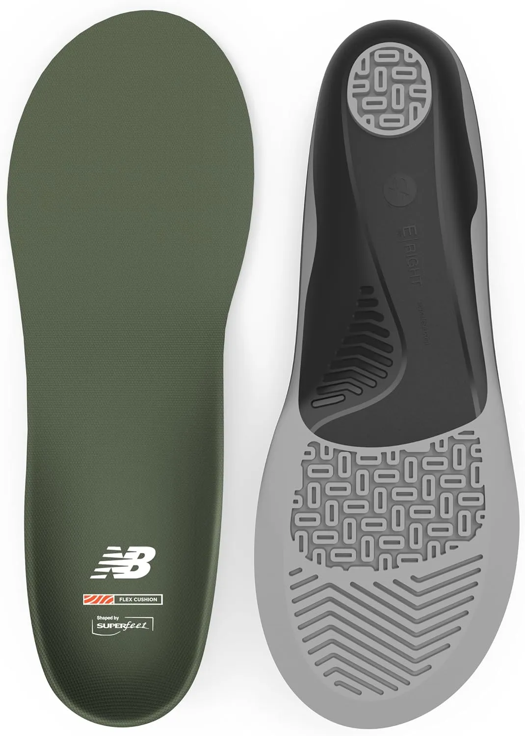 New Balance Casual Flex Cushion Insole, Olivine, 2.5-5 Men / 4.5-6 Women