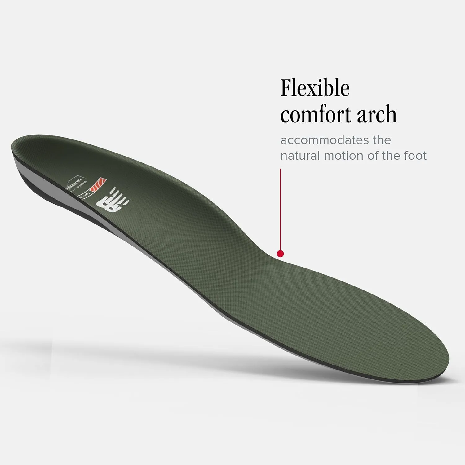 New Balance Casual Flex Cushion Insole, Olivine, 2.5-5 Men / 4.5-6 Women
