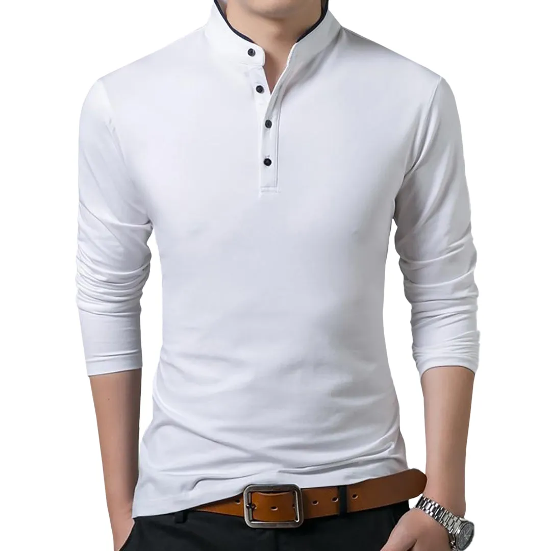 Pologize™ Business Mandarin Collar Polo Shirt