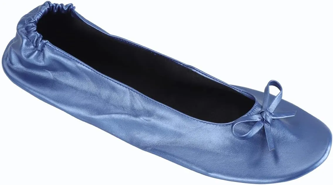 Unalakleet Foldable Blallet Flats- Roll Up Slipper Pouch Women's Wedding Shoes