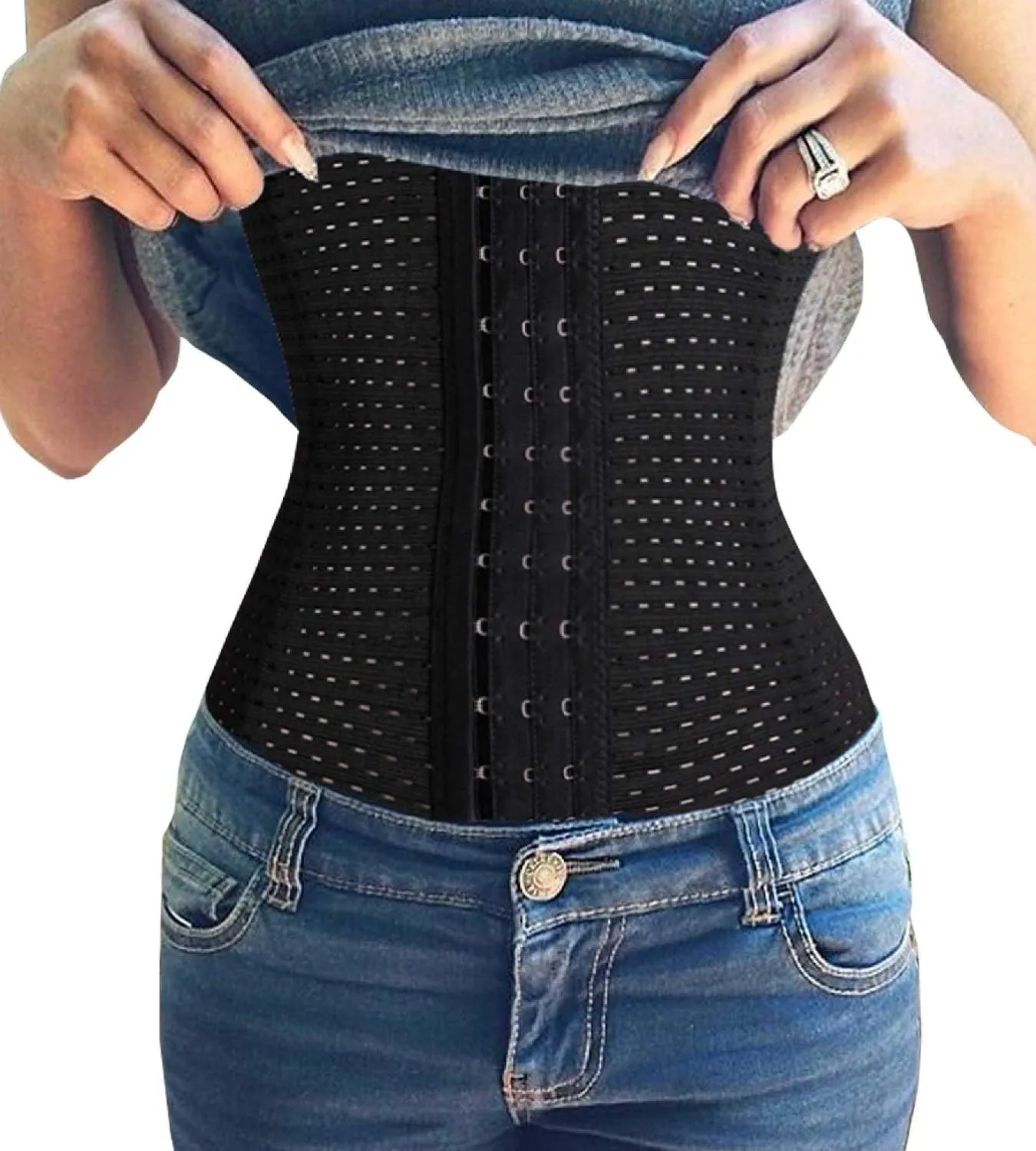Waist Trainer Corset Breathable and Invisible Waist Shaper Training Waist Cincher for Women Tummy Control