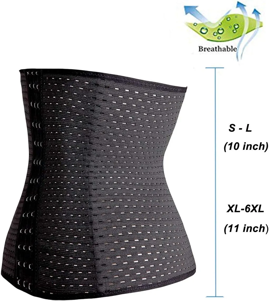 Waist Trainer Corset Breathable and Invisible Waist Shaper Training Waist Cincher for Women Tummy Control