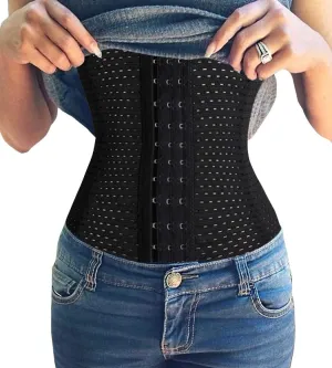 Waist Trainer Corset Breathable and Invisible Waist Shaper Training Waist Cincher for Women Tummy Control